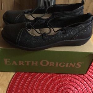 Earth origins black flats (size10)